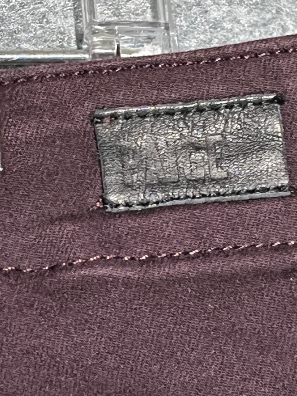 PAIGE Mayslie Jogger Plum Purple Pants Elastic Cuff Zip Ankle Women's 32 - Picture 7 of 15